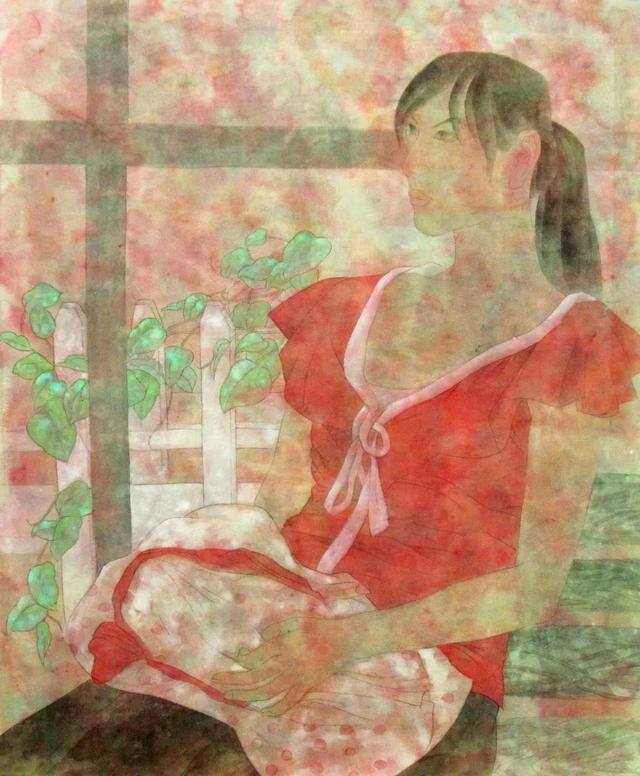 红色绘画作品（李敏的绘画作品赏析）