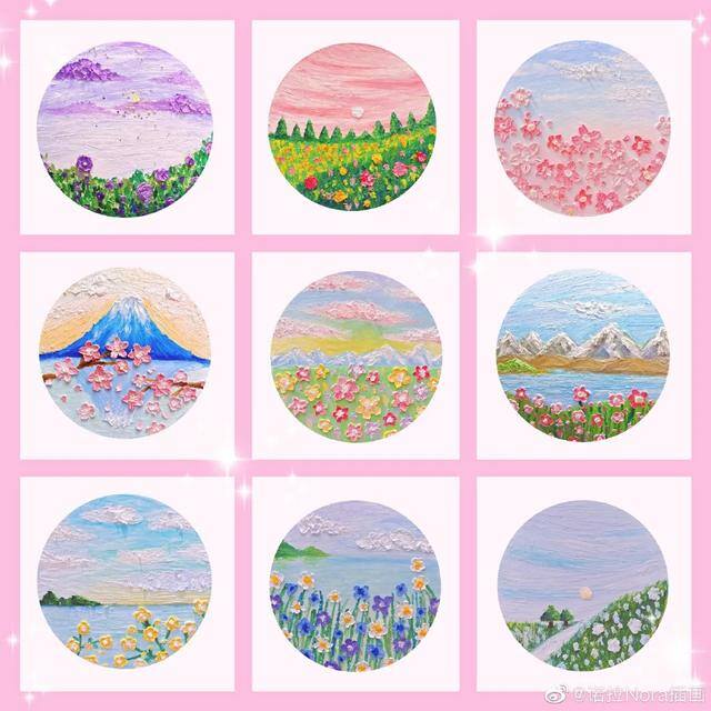 简单又好看的油画棒画（春天的故宫美景，你见过吗？）