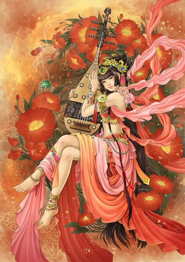 蓝铅笔绘画官网（蓝铅笔笔下的古风插画）