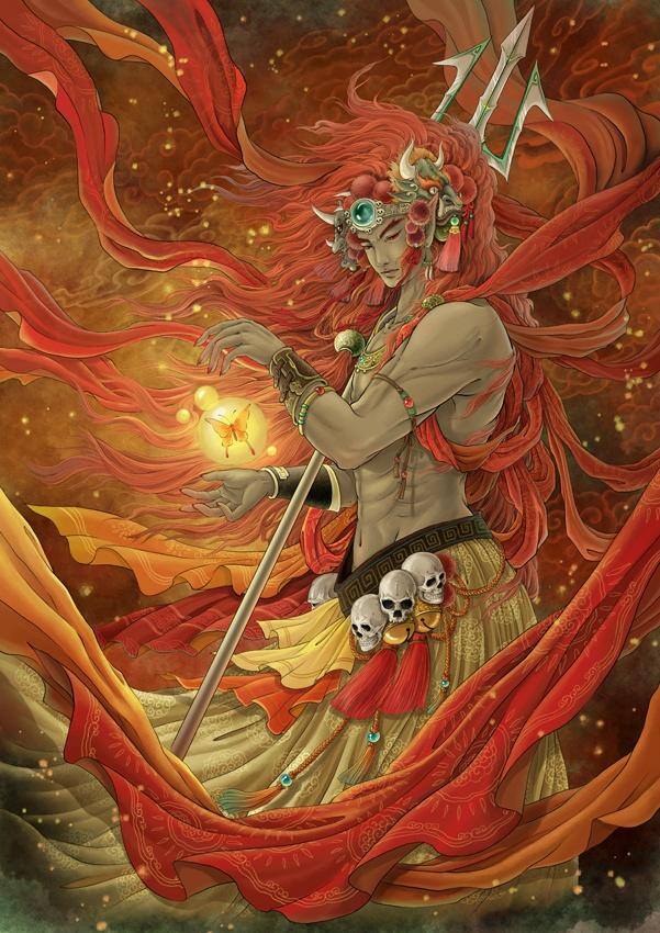 蓝铅笔绘画官网（蓝铅笔笔下的古风插画）