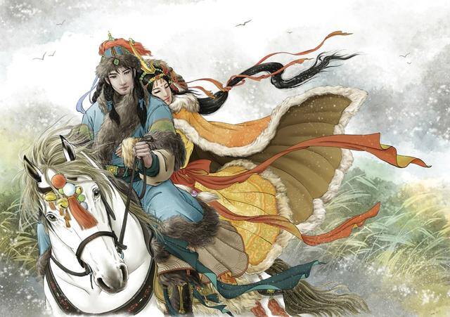 蓝铅笔绘画官网（蓝铅笔笔下的古风插画）