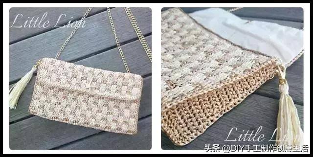 28款手工编织包包（棉草线编织包图解教程）