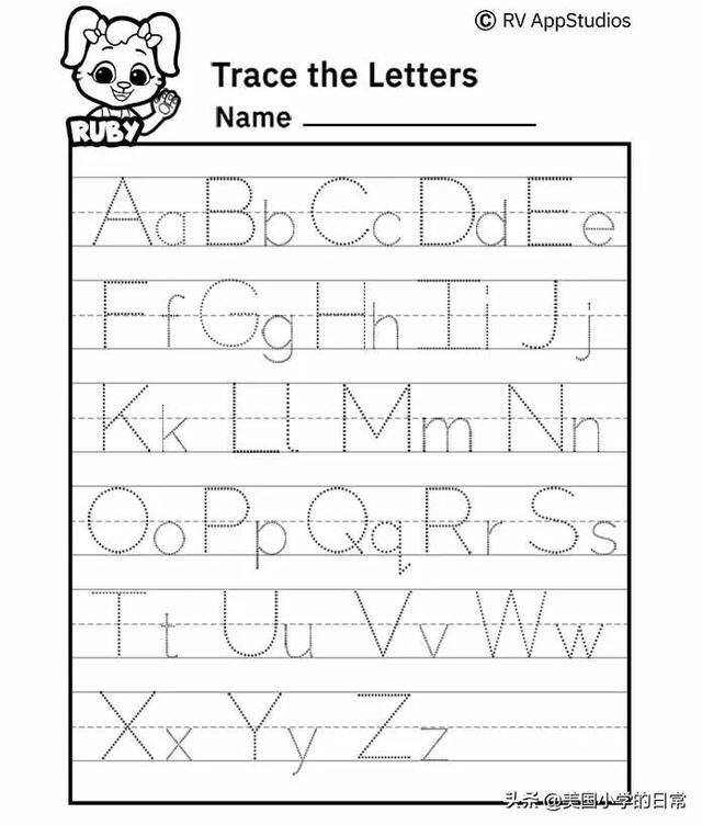 26字母画简单又好看（小学英语字母的认识）