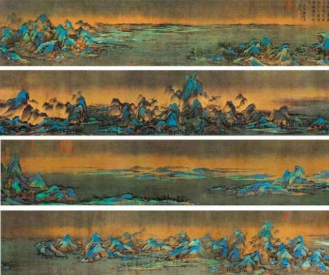 简单好看的画（中国名画《千里江山图》绘画教程）