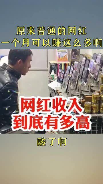 网红一个月能赚多少钱