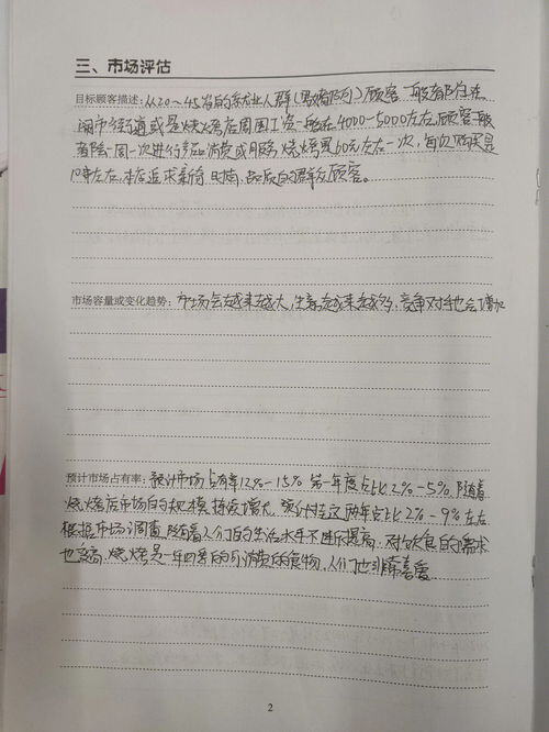 烧烤店创业项目计划书