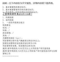 销售专员工作内容
