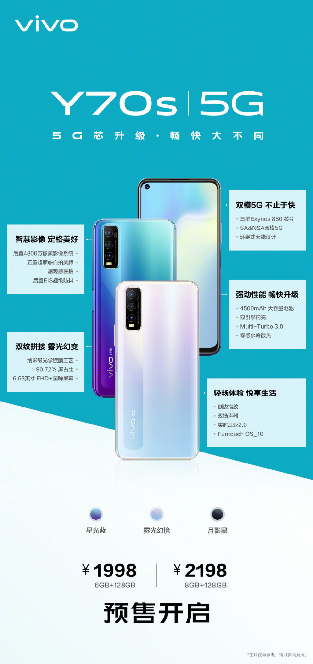 vivo y70s价格