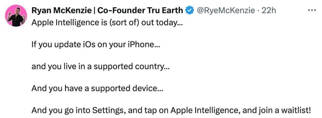 一文记录Apple Intelligence从开始到设置全过程！