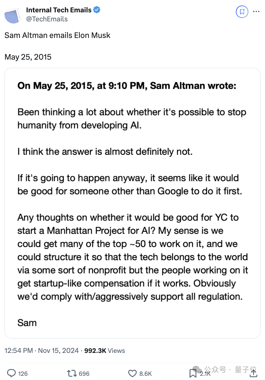 马斯克新官上任再起诉OpenAI！新证据称Ilya七年前就不放心奥特曼了
