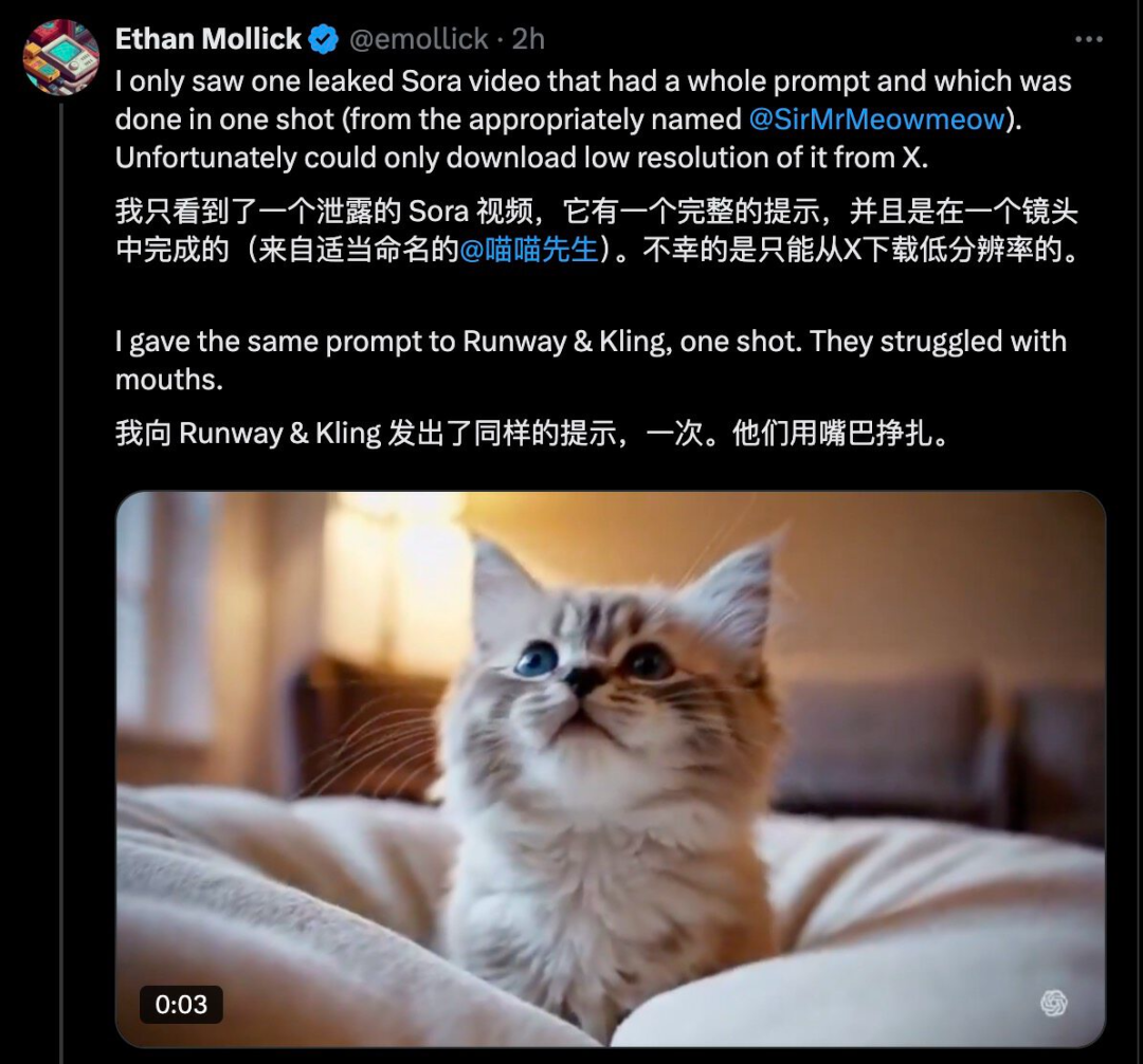 泄露的 Sora 效果炸裂，还一次成型！OpenAI 白嫖丑闻闹大了，吃瓜网友看到了进化版模型