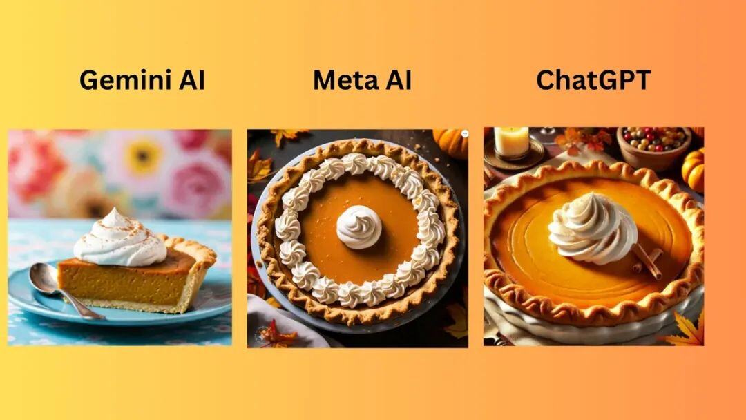 ChatGPT vs Gemini vs Meta AI：感恩节 AI 图像生成器大比拼