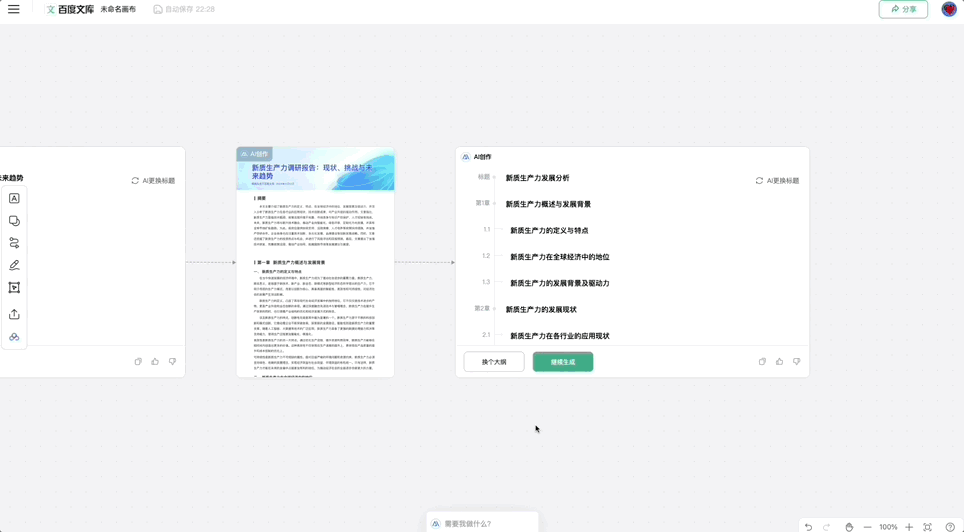 百度打通两大国民产品！六边形AI创作新物种「自由画布」来了