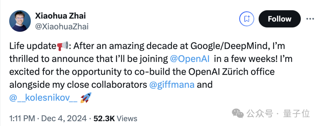 刚刚，谷歌ViT核心骨干集体投奔OpenAI：他们为Sora打下基础