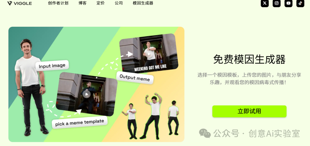 Viggle AI 梗图视频生成器：上线梗图视频角色替换工具